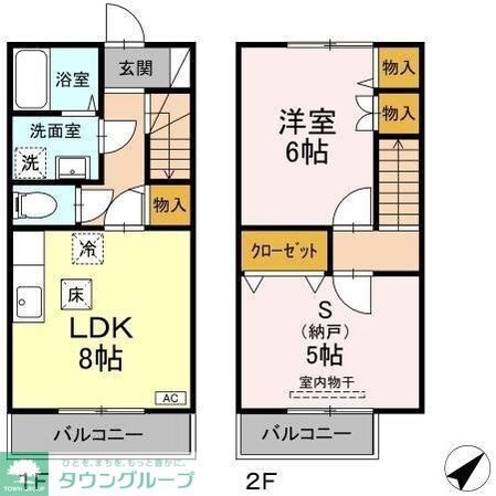ソシアNの物件間取画像